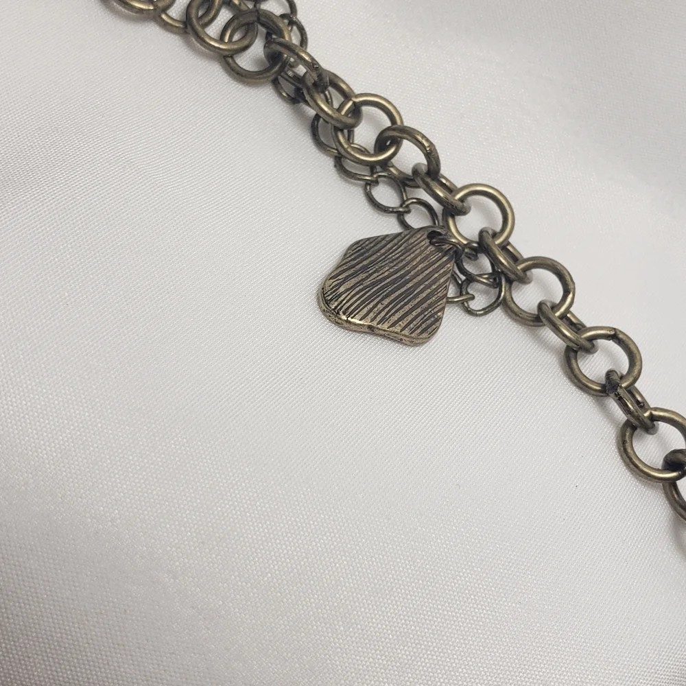 SALE!! Mixed Metal Statement Necklace - Picture 7 of 7